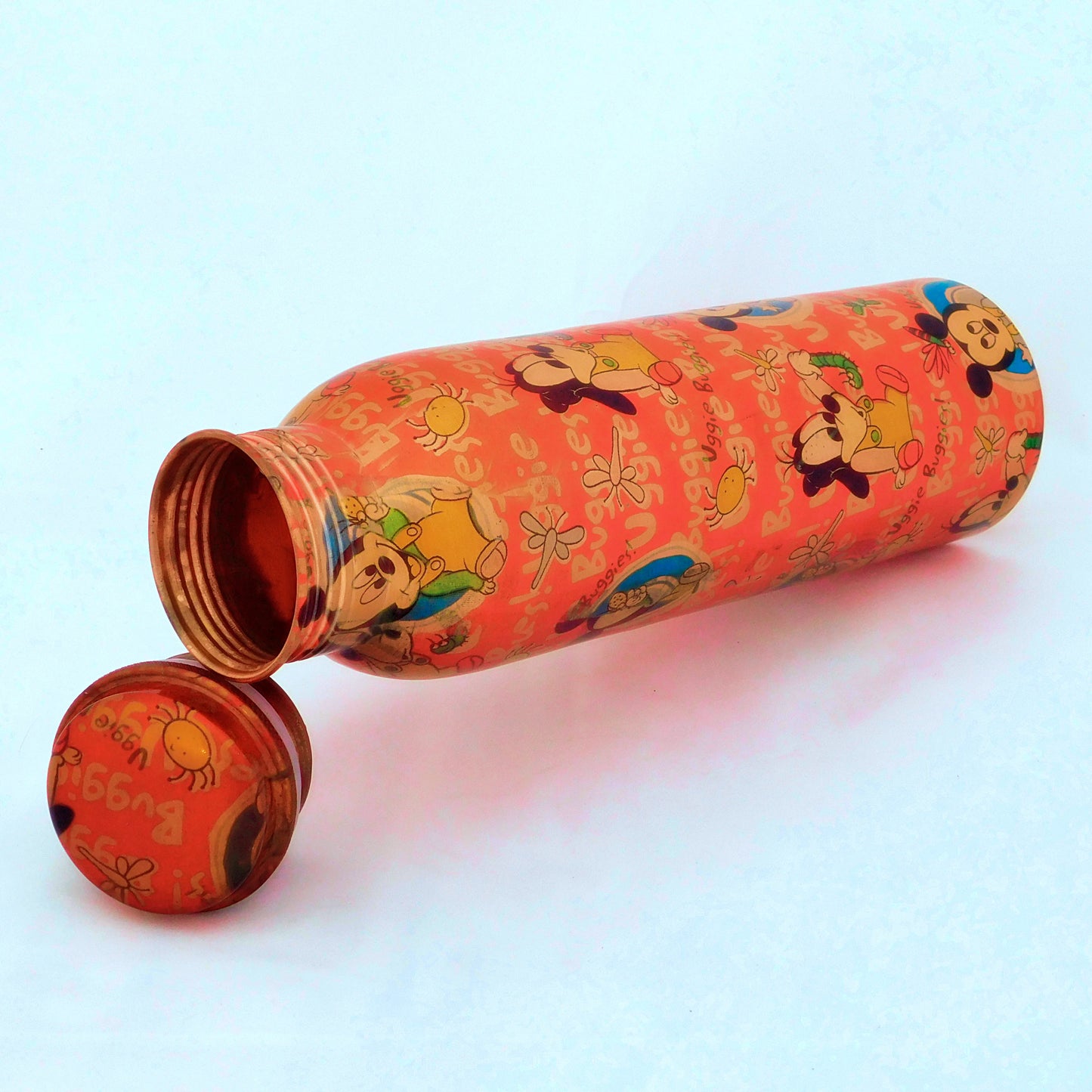 Pure Copper Designer water bottle (1 Litre) | For Kids