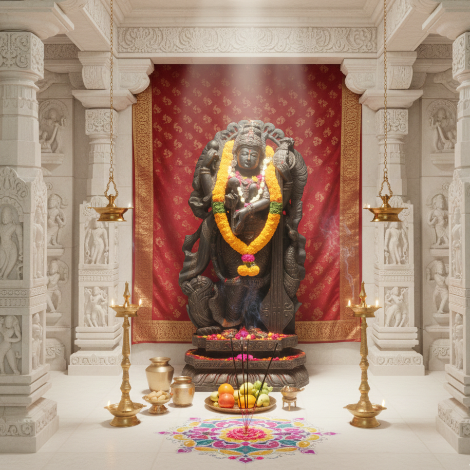 Goddess of Knowledge: Saraswati Veena Player Idol