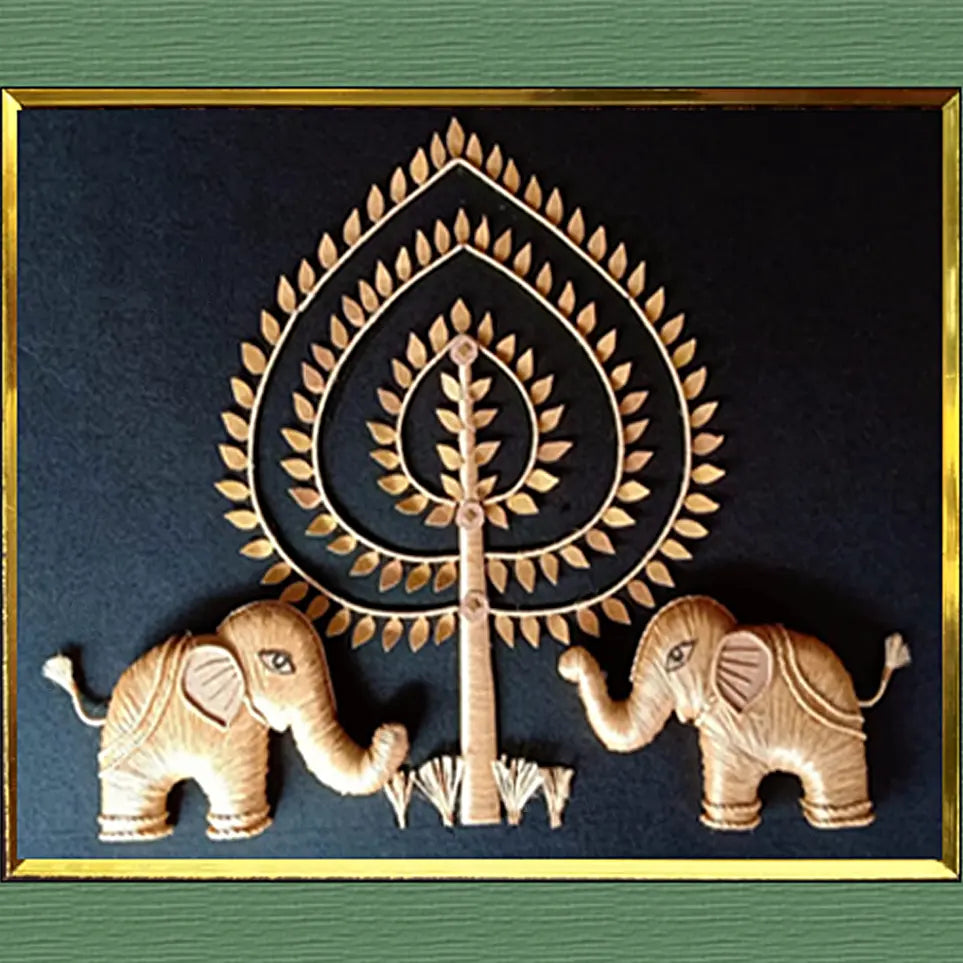 Elephants under the Bodhi tree