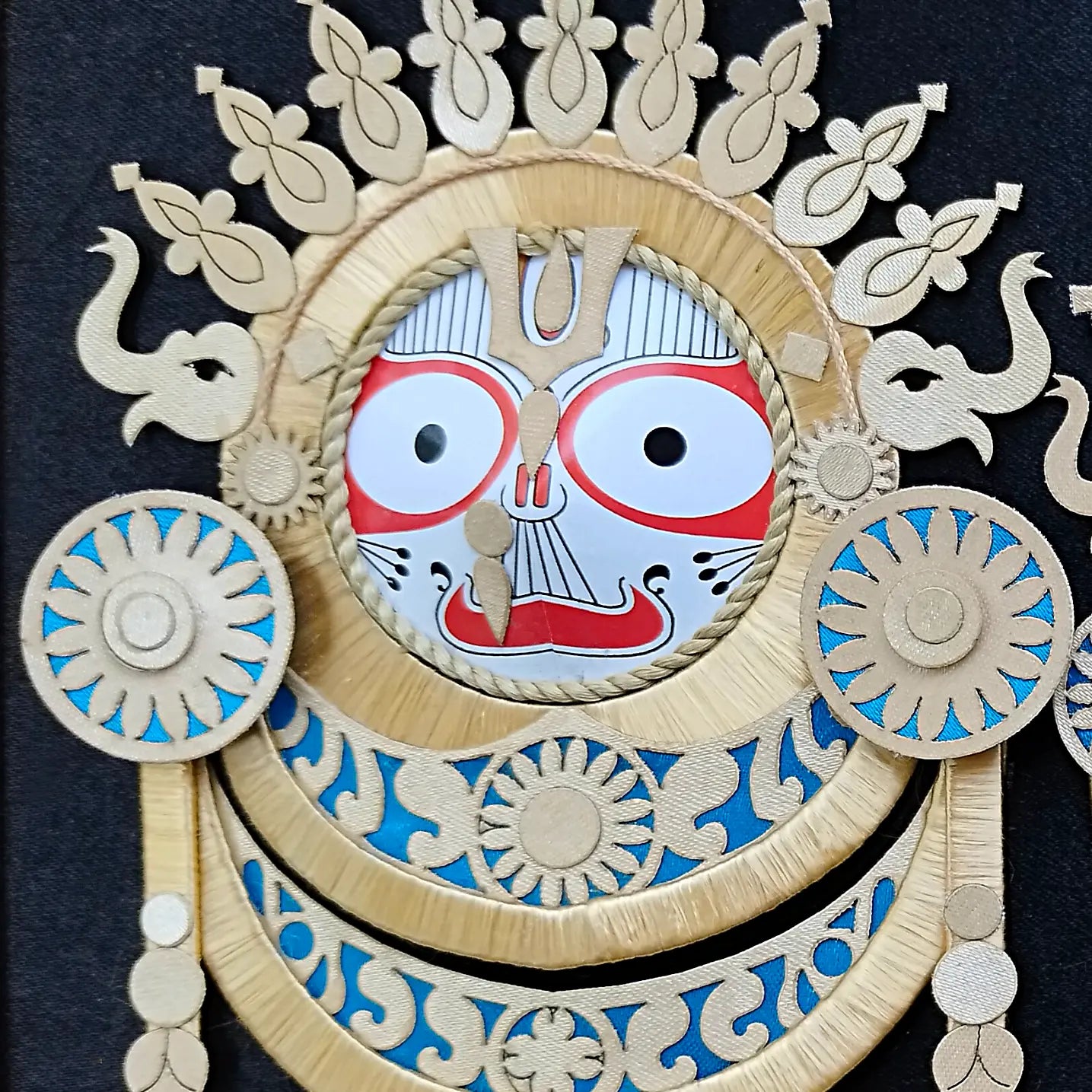 Suna Besha (Jagannath - Shubhadra - Balabhadra Swarna Vesh) Tussar Craft