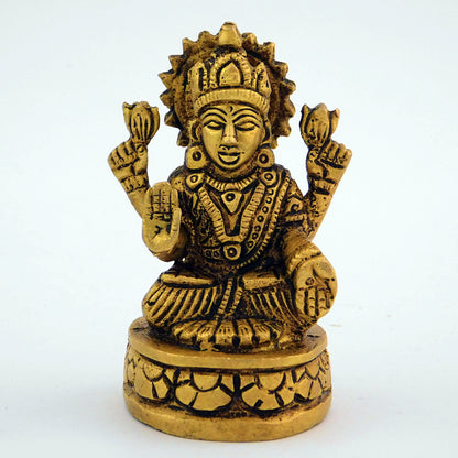 Goddess Lakshmi Brass idol