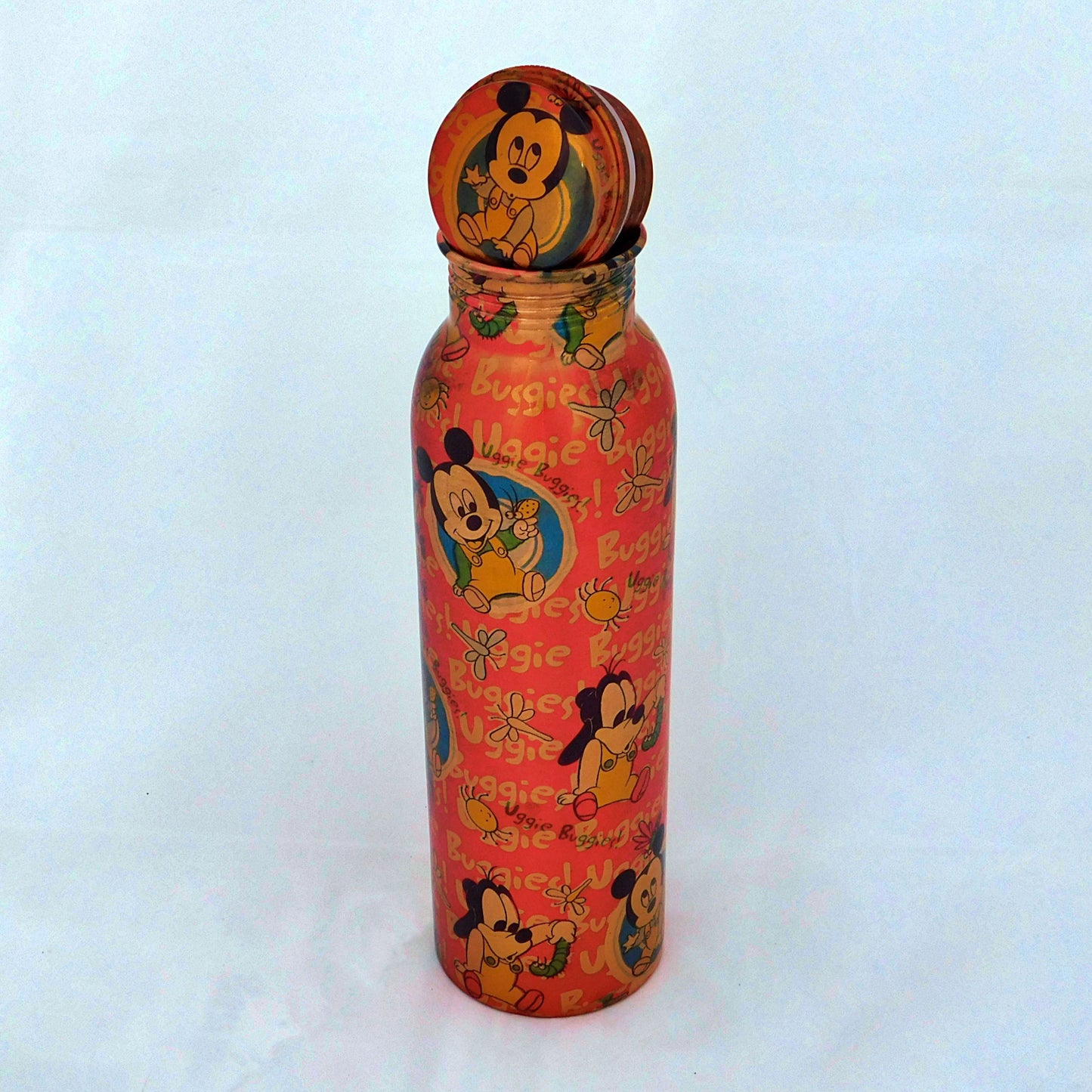 Pure Copper Designer water bottle (1 Litre) | For Kids