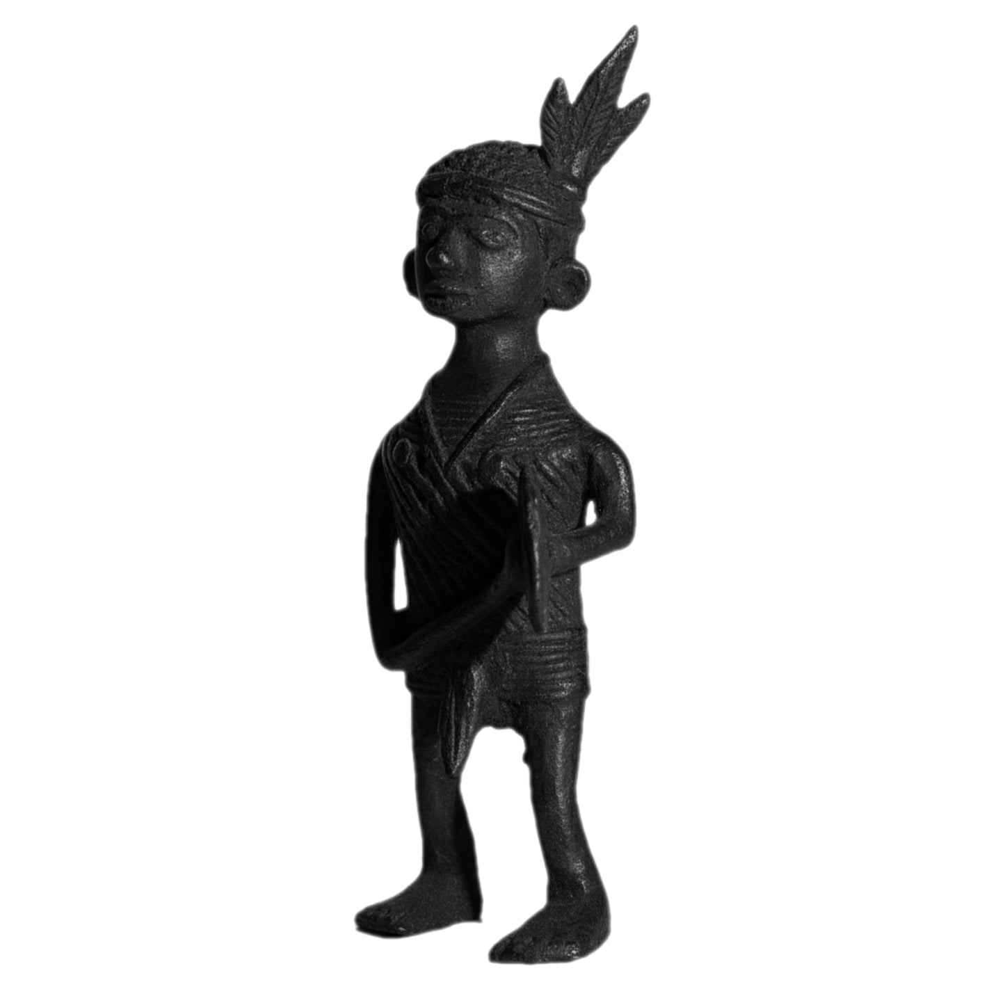 Black Dhokra Tribal Musician Jhumka Figurine | Handmade Bronze Dhokra Art