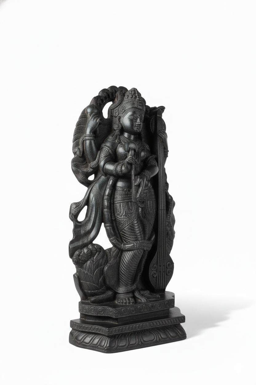 Goddess of Knowledge: Saraswati Veena Player Idol