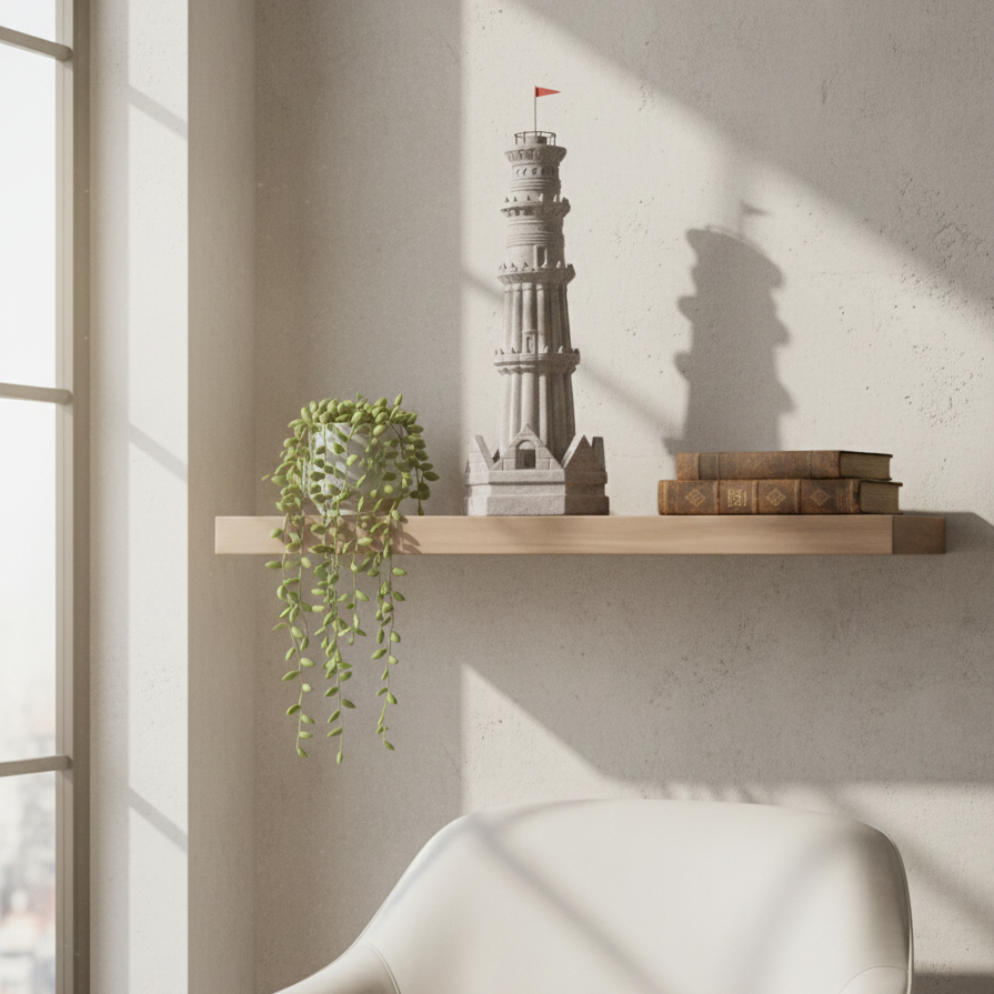 Grandeur in Miniature: Architectural Stone Tower Model