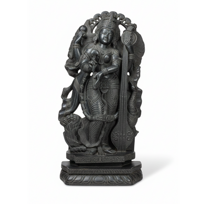 Goddess of Knowledge: Saraswati Veena Player Idol