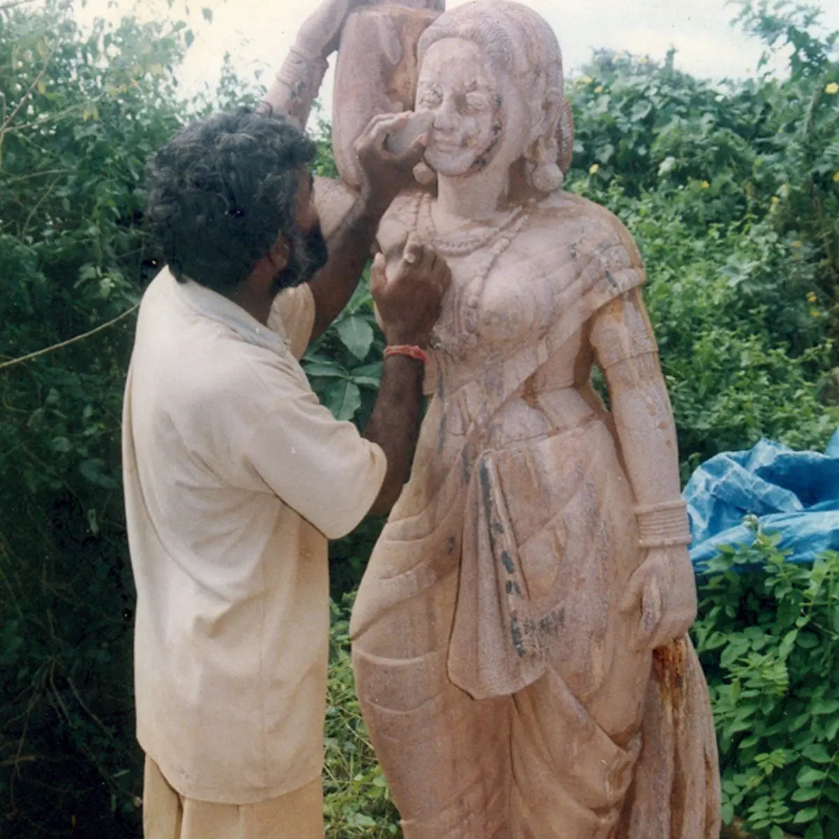 Goloka da marking an unfinished statue for finishing