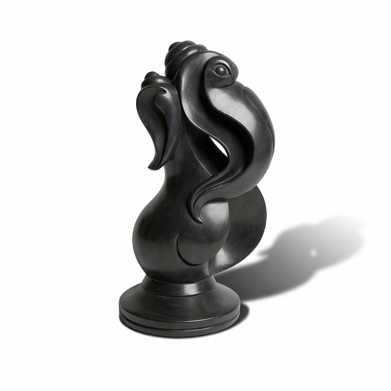Hand-Carved Arch Abstract Ganesha – Premium Khiching Black Granite Sustainable Idol for Luxury Vastu & Modern Minimalist Altars | Indie Kaarigari Hand-Carved "Sattva: Sacred"