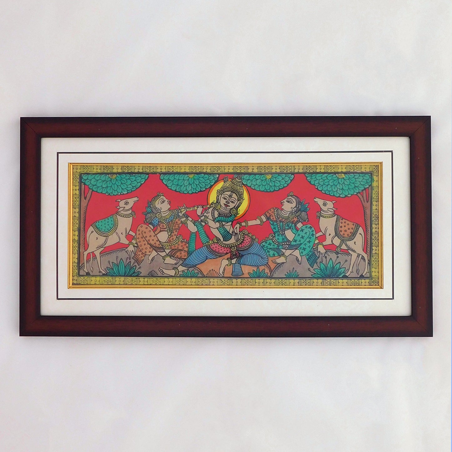 Shree Krishna with Gopis Pattachitra Painting