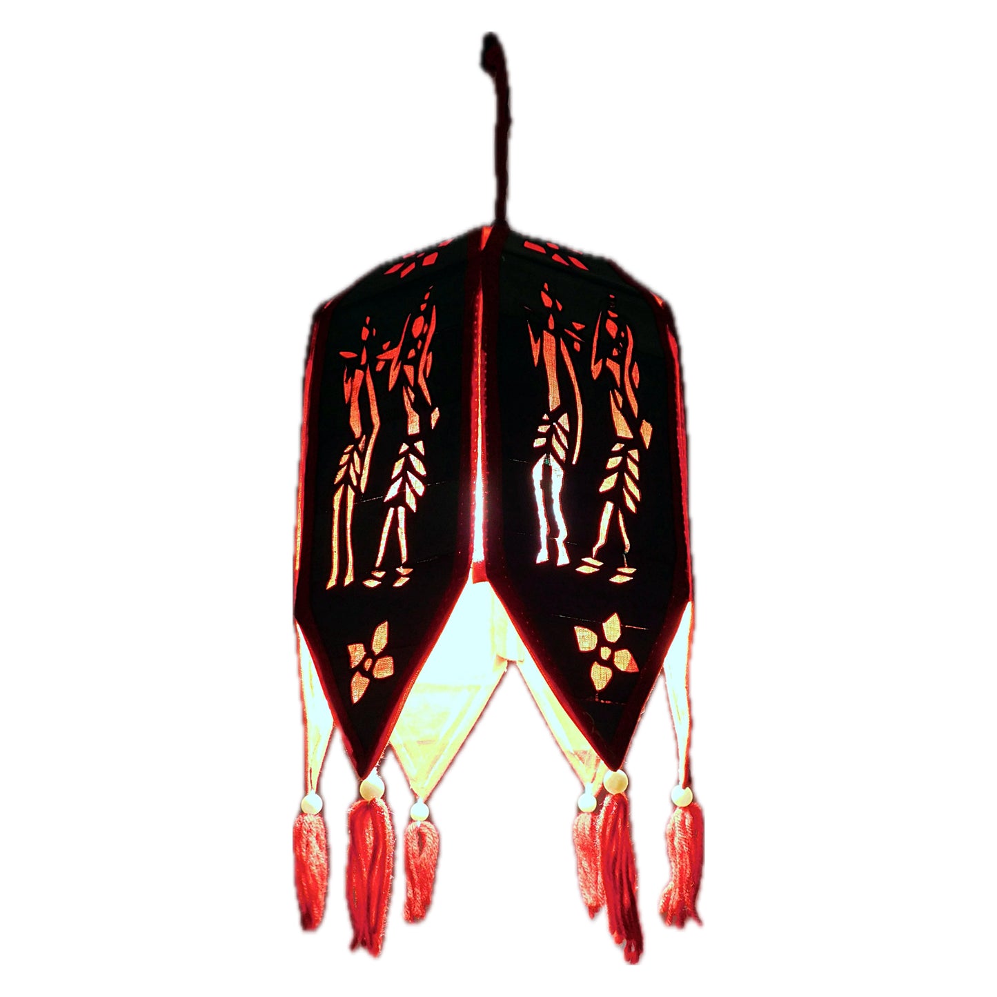 Beautiful Handcrafted Palm-leaf Lampshade