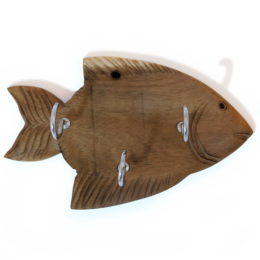 Wooden Fish Key Holder
